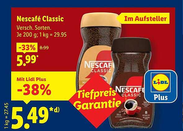 Nescafé Classic - Verschiedene Sorten, 200g