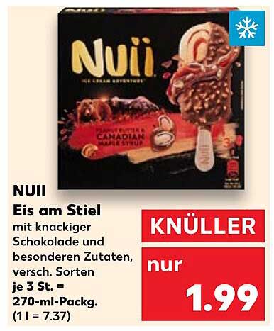 NUII Eis am Stiel mit knackiger Schokolade und besonderen Zutaten