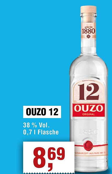 OUZO 12 - Original griechischer Anisschnaps