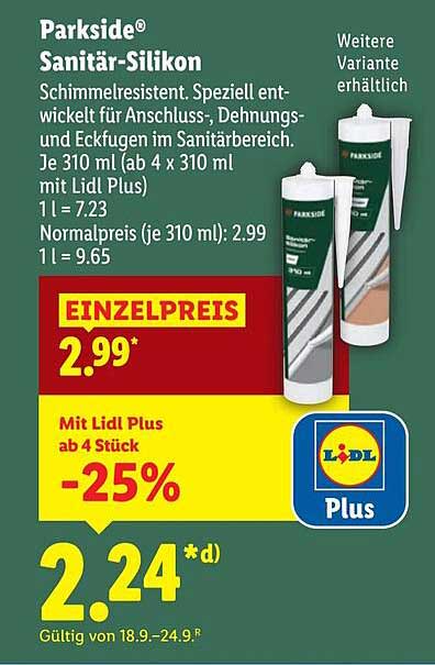 Parkside® Sanitär-Silikon