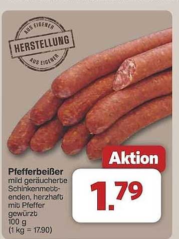 Pfefferbeißer – mild geräucherte Schinkenmetten mit Pfeffergeschmack