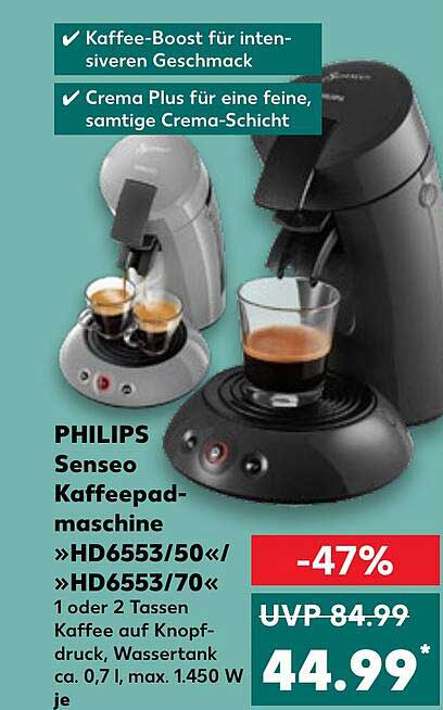 PHILIPS Senseo Kaffeemaschine »HD6553/50« / »HD6553/70«