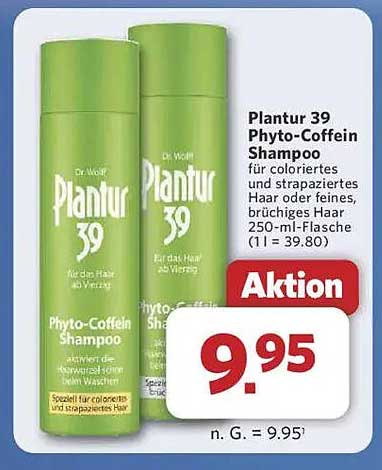 Plantur 39 Phyto-Coffein Shampoo für coloriertes und strapaziertes Haar