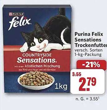 Purina Felix Sensations Trockenfutter 1kg