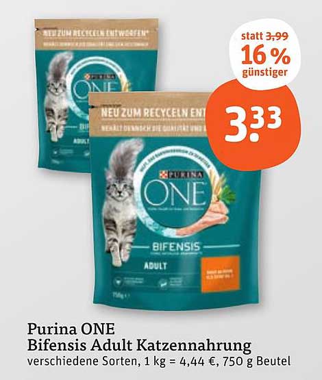 Purina ONE Bifensis Adult Katzennahrung 750 g