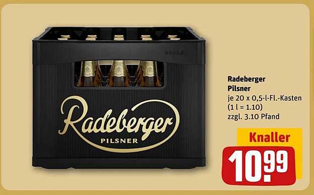 Radeberger Pilsner - 20 x 0,5 L Flaschen Kasten