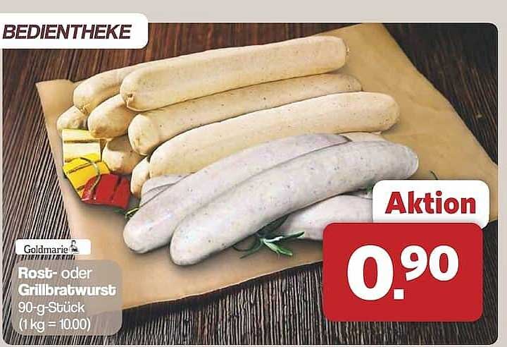 Rost- oder Grillbratwurst 90-g-Stück