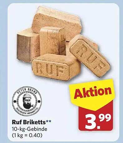 Ruf Briketts 10-kg-Gebinde
