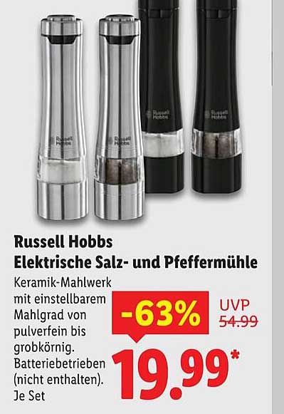Russell Hobbs Elektrische Salz- und Pfeffermühle