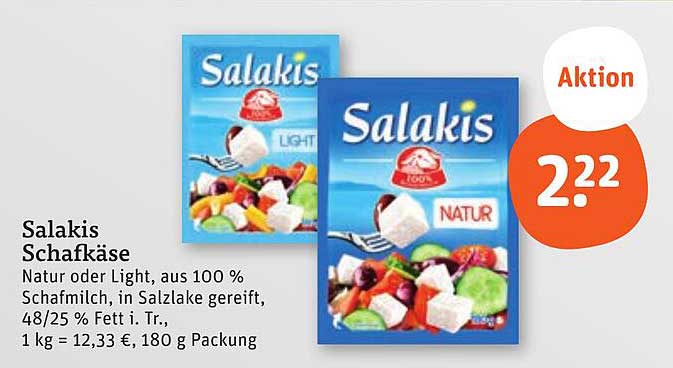 Salakis Schafkäse - Natur oder Light 