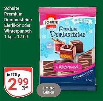Schulte Premium Dominosteine Winterpunsch - 175 g