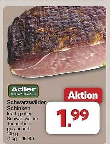 Schwarzwälder Schinken - kräftig über Schwarzwälder Tannenholz geräuchert