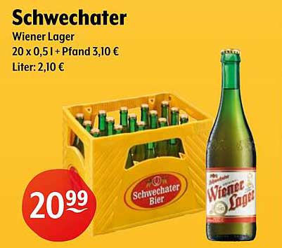 Schwechater Wiener Lager - 20 x 0,5 l + Pfand 3,10 €