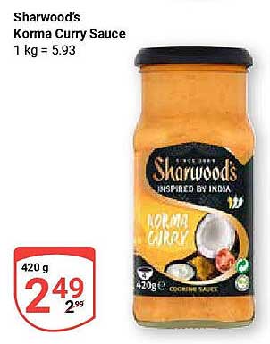 Sharwood's Korma Curry Sauce 420 g