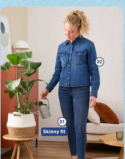 Skinny Fit Jeans für Damen