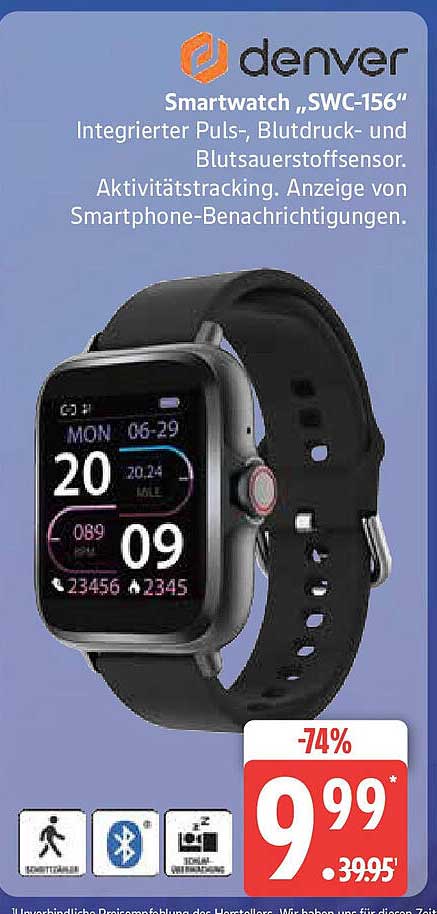 Smartwatch „SWC-156“ von Denver