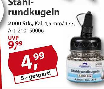 Stahlrundkugeln 2000 Stk., Kal. 4,5 mm/.177