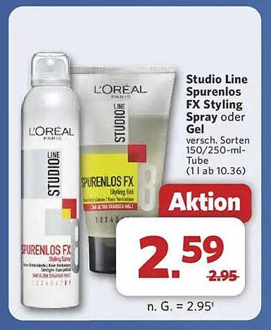 Studio Line Spurenlos FX Styling Spray oder Gel 150/250 ml
