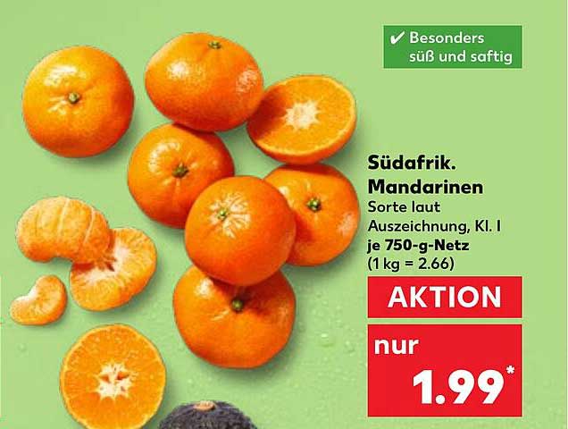 Südafrikanische Mandarinen - besonders süß und saftig