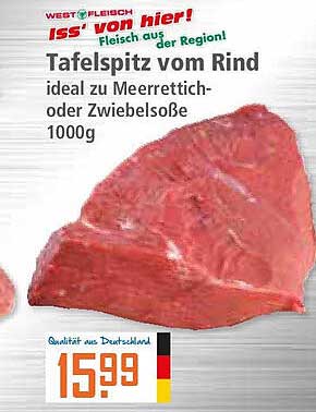 Tafelspitz vom Rind 1000g - Ideal zu Meerrettich- oder Zwiebelsauce