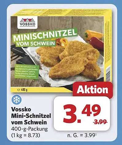 Vossko Mini-Schnitzel vom Schwein 400-g-Packung