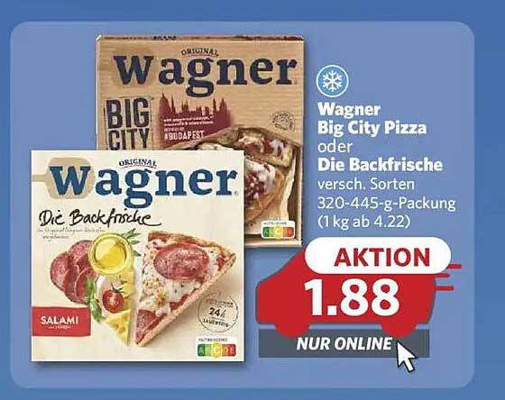 Wagner Big City Pizza oder Die Backfrische - Aktion für nur 1,88€
