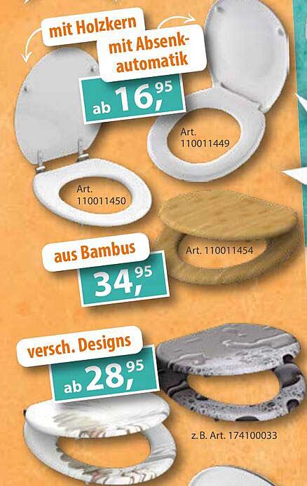 WC-Sitze mit Absenkautomatik – ab 16,95 €