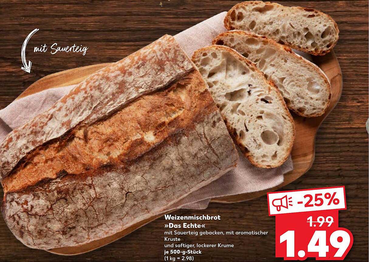 Weizenmischbrot »Das Echte« mit Sauerteig