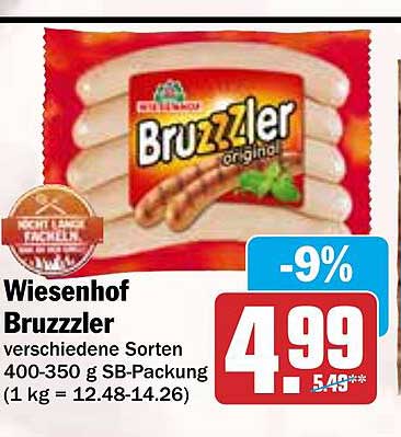 Wiesenhof Bruzzzler 400-350 g SB-Packung - verschiedene Sorten