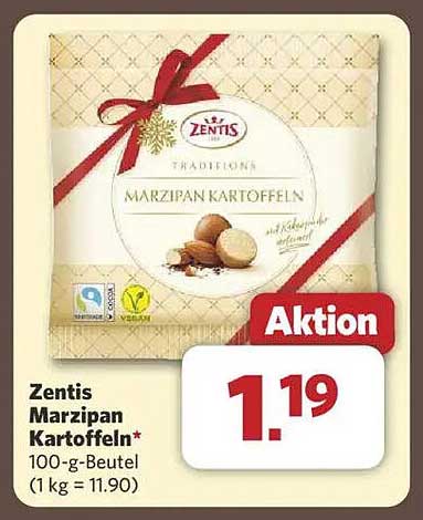 Zentis Marzipan Kartoffeln 100-g-Beutel