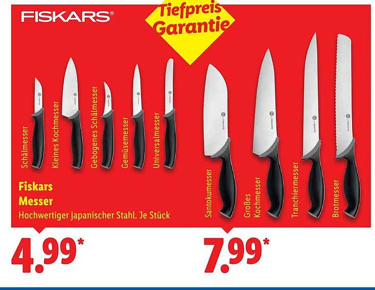Elegantes Fiskars Messer Lidl Bilder