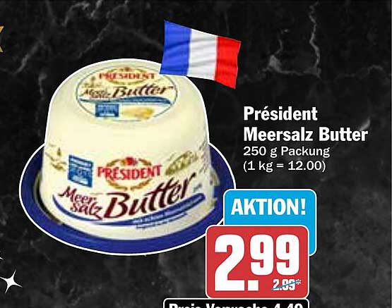 Président Meersalz Butter 250 g