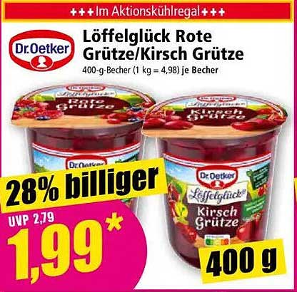 Löffelglück Rote Grütze/Kirsch Grütze