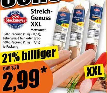 Streich-Genuss XXL Mettwurst