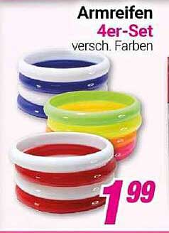 Armreifen 4er-Set versch. Farben
