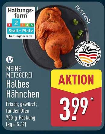 Halbes Hahnchen Nahrwerte