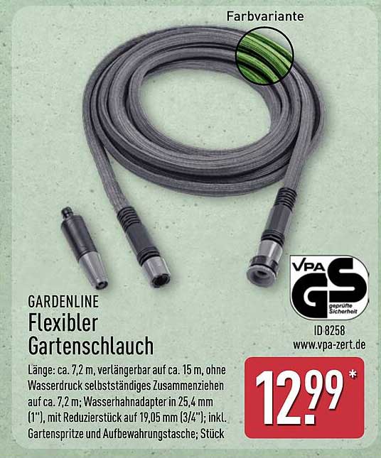 Faszinierend Flexibler Gartenschlauch Aldi Ebenbild