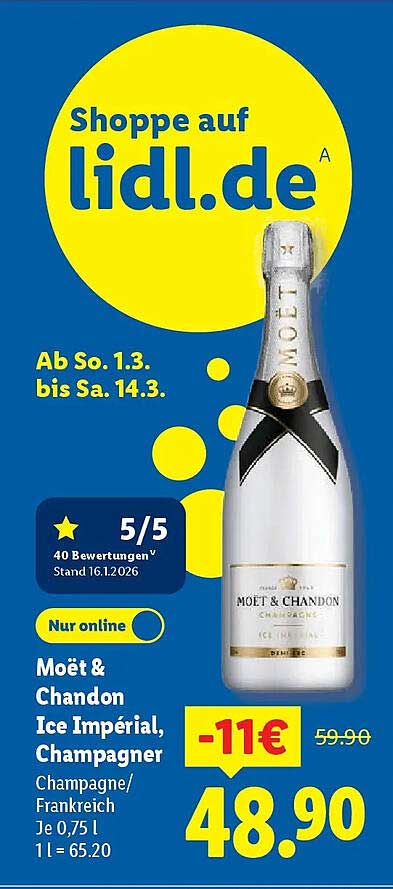 Moët & Chandon Ice Impérial, Champagner