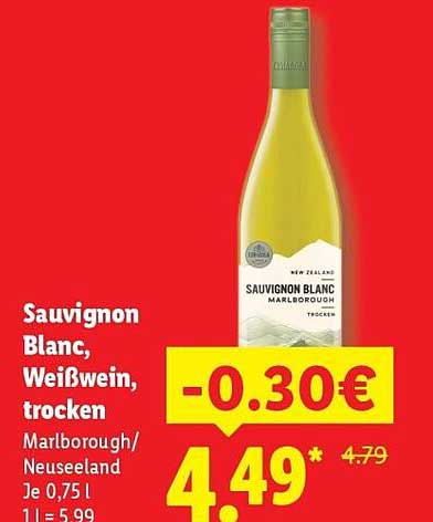 Sauvignon Blanc, Weißwein, trocken