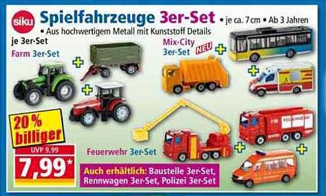 Spielzeuge 3er-Set
