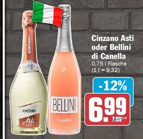 Cinzano Asti oder Bellini di Canella