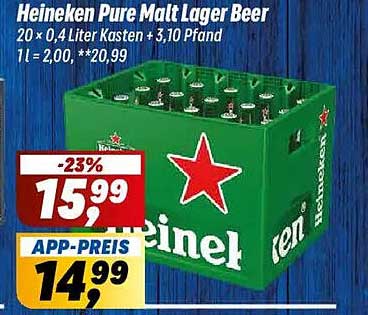 Heineken Pure Malt Lager Beer