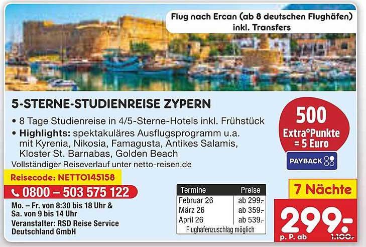 5-Sterne-Studienreise Zypern - 8 Tage in Luxus-Hotels inkl. Frühstück
