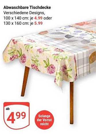 Abwaschbare Tischdecke - Verschiedene Designs