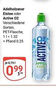 Adelholzer Eistee oder Active O2 - Verschiedene Sorten