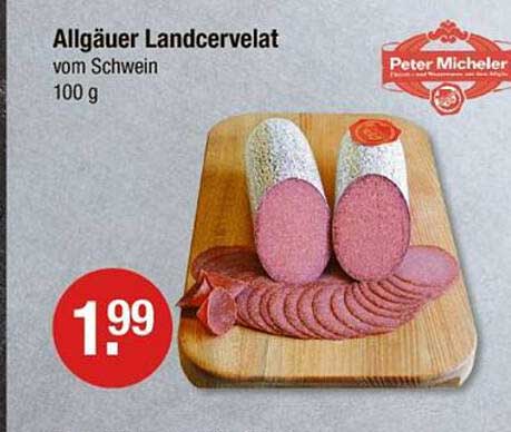 Allgäuer Landcervelat vom Schwein 100 g