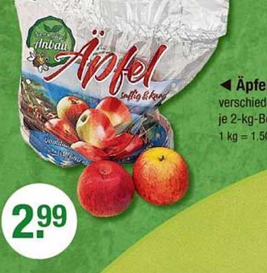 Äpfel – saftig & knackig im 2-kg-Beutel