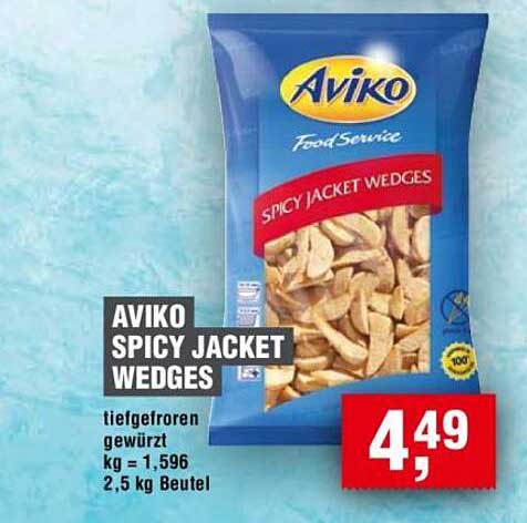 AVIKO Spicy Jacket Wedges 2,5 kg - tiefgefroren