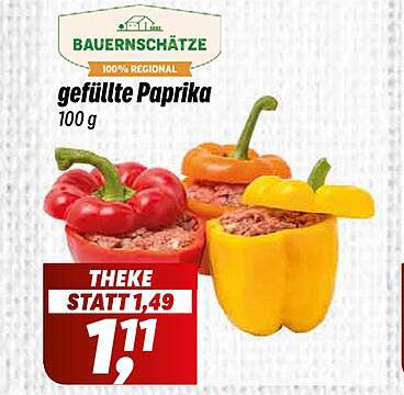 Bauernschätze gefüllte Paprika 100 g