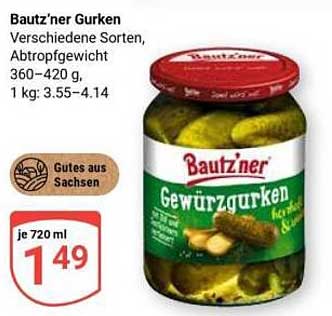 Bautz'ner Gewürzgurken 720 ml